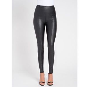 Hi Waist Leather Leggings